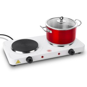 1Pc 2000W Double Electric Burner Double Hot Plate With 5 Gear Temperature Control, appliance