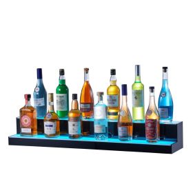 VEVOR LED Lighted Liquor Bottle Display Bar Shelf RF & App Control 40" 2-Step appliance