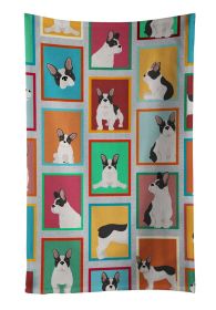 Lots of Black and White French Bulldog Kitchen Towel Dish Cloths Guest Hand Towel Decorative Bathroom Towel for Face,Tea, Dishcloth, Kitchen and