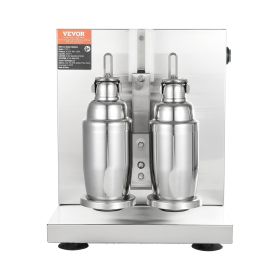 VEVOR Milkshake Maker Machine, 120W Commercial Milk Tea Shaker Machine, Double Head Milk Shake Mixer Machine, 0-180s Blender, small appliance