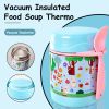 Insulated Lunch Boxes, Insulated lunch box for kids, Double Wall Vacuum Insulation & Exquisite 3D Pattern Design, For School Or Office, Christmas Gift